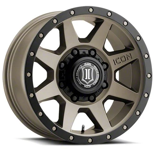 ICON Alloys Rebound HD Bronze 8-Lug Wheel; 18x9; 12mm Offset (11-14 Sierra 3500 HD SRW)