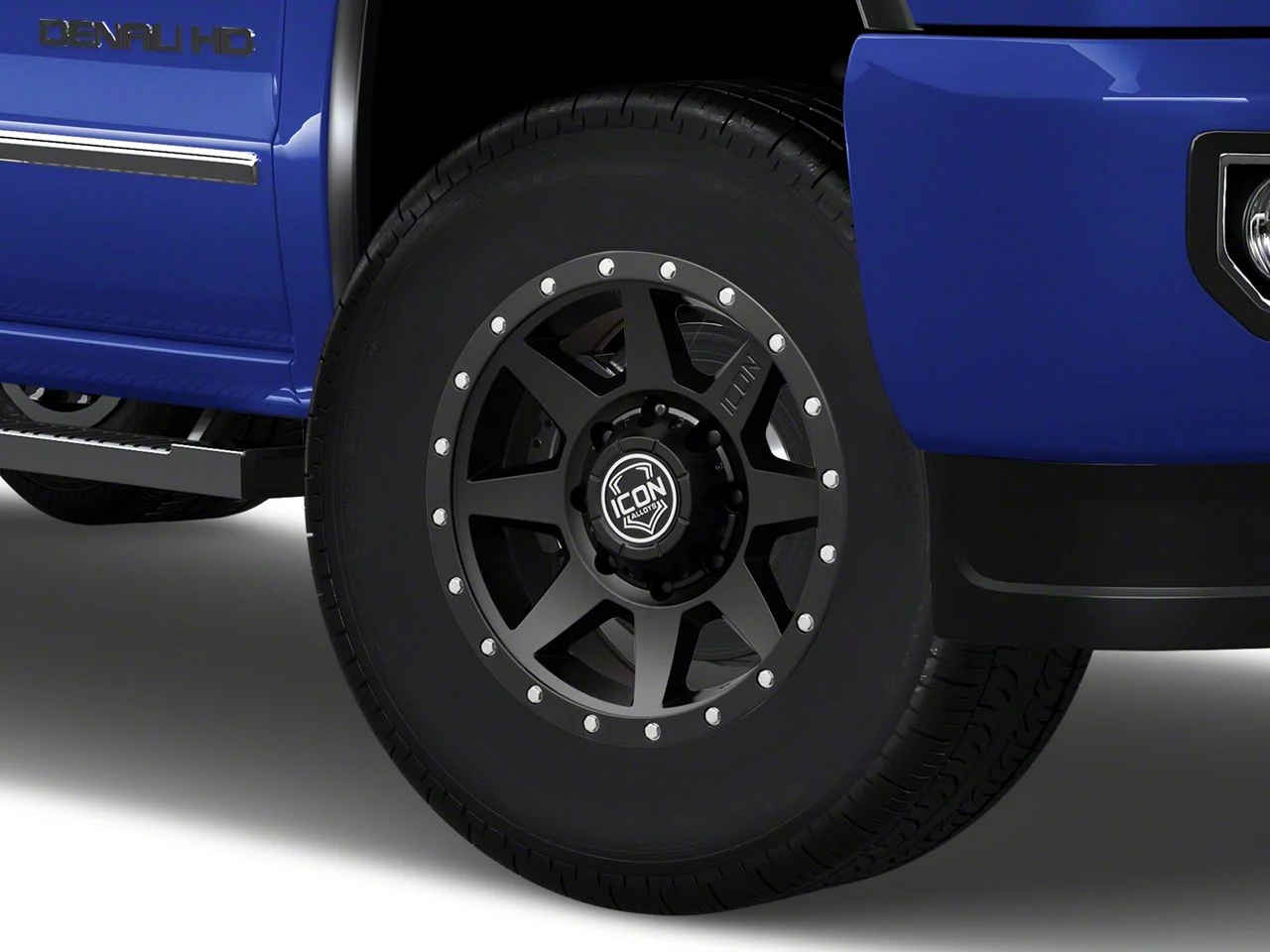 ICON Alloys Rebound HD Satin Black 8-Lug Wheel; 18x9; 12mm Offset (15-19 Sierra 3500 HD SRW)