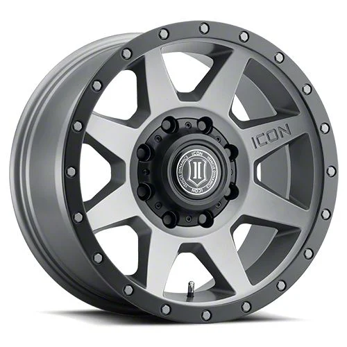 ICON Alloys Rebound Titanium 8-Lug Wheel; 20x9; 12mm Offset (15-19 Sierra 3500 HD SRW)