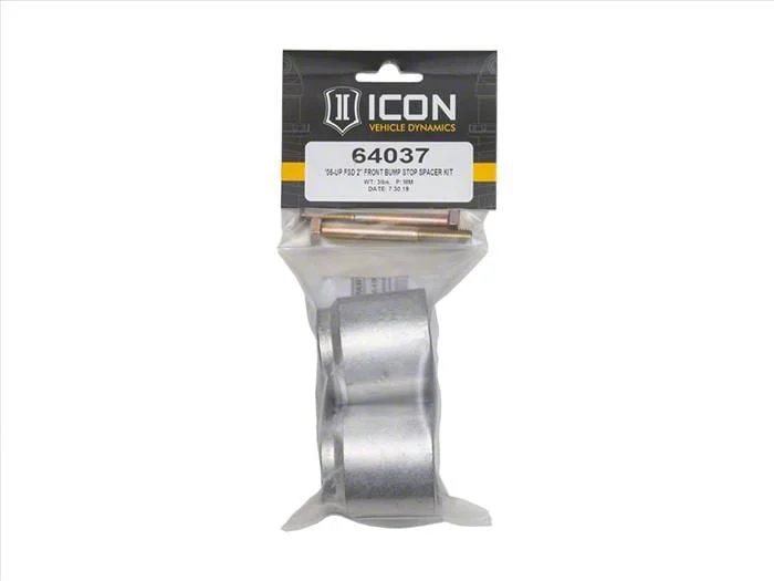 ICON Vehicle Dynamics 2-Inch Front Bump Stop Spacer Kit (11-26 4WD F-250 Super Duty)