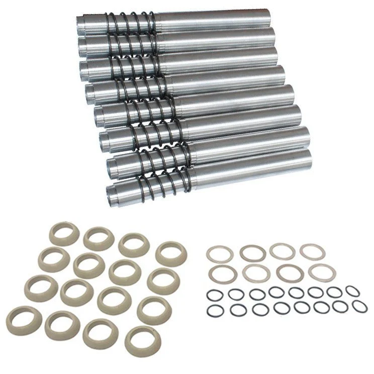 JayCee Vw Bug Pushrod Tubes, Leak Proof. Silver Finish. Set Of 8