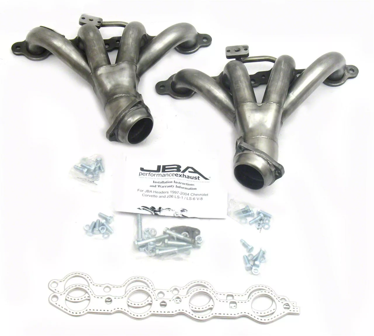 JBA 1-3/4-Inch Shorty Header; Stainless Steel (01-04 Corvette C5)