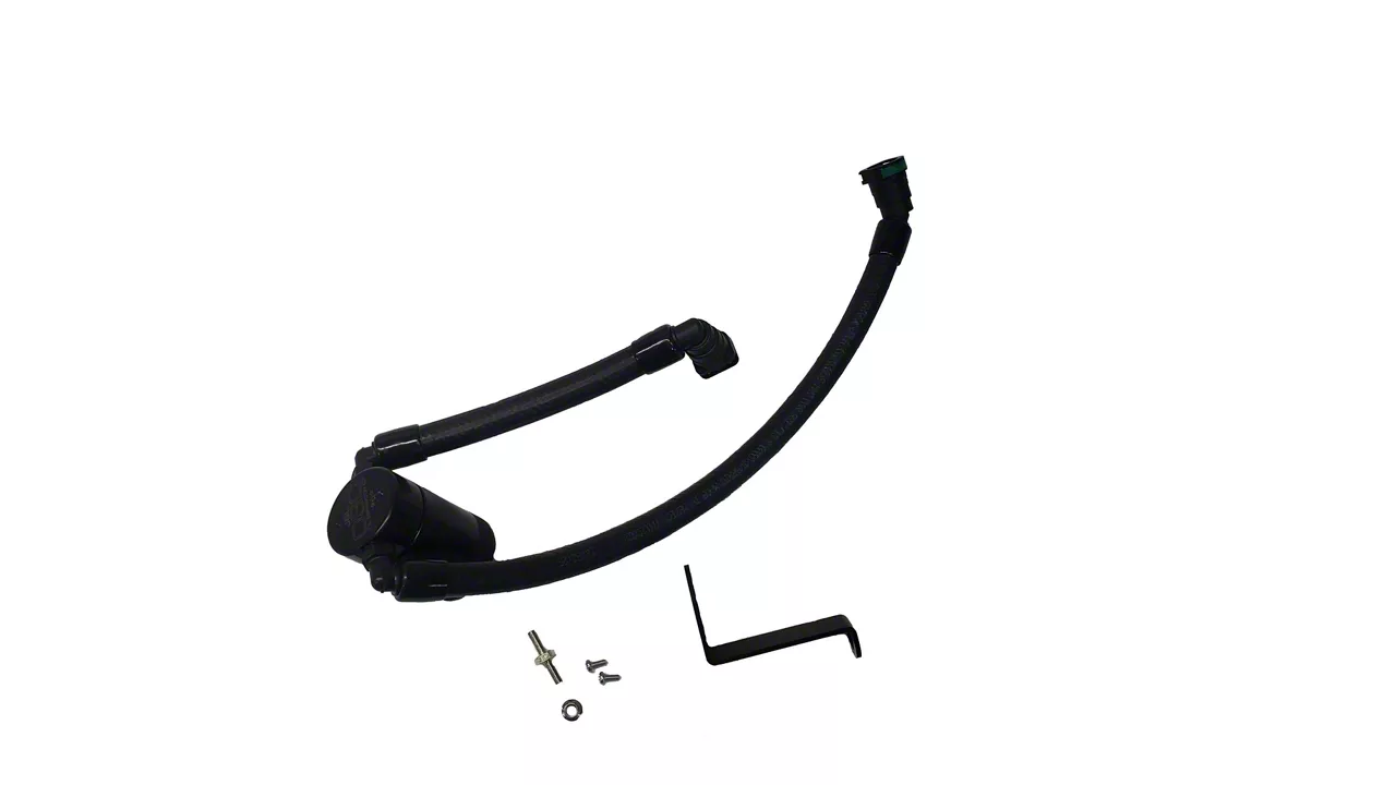 J&L 3.0 Oil Separator; Black Anodized; Passenger Side (24-26 Mustang GT & Dark Horse w/ Whipple Supercharger)
