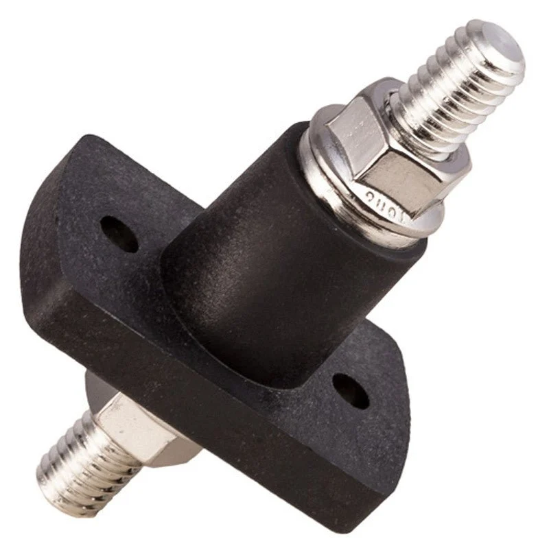 K4 Black Terminal Feed Through Connector - 3/8"-16 Studs