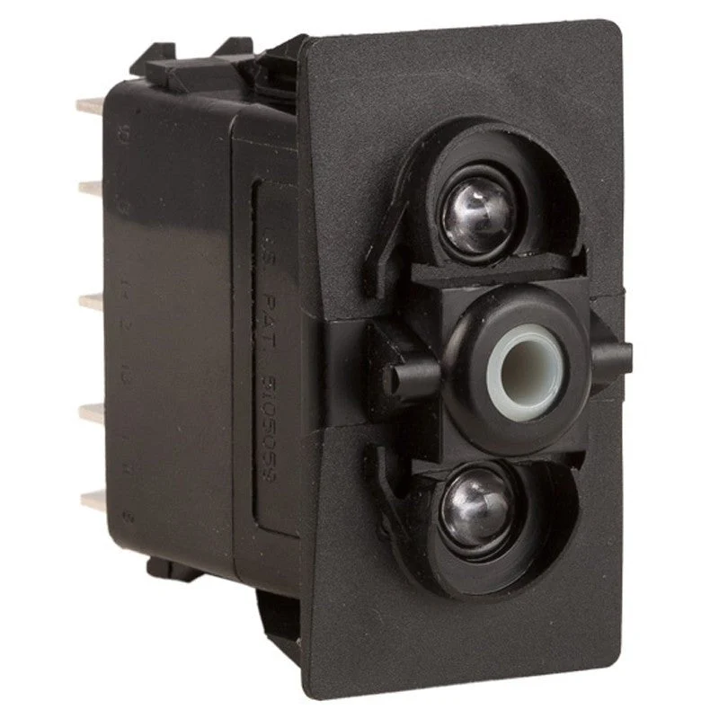 K4 MOMENT ON-OFF-MOMENT ON Contura II, III, & V Switch Body Only, Two Blue LEDs