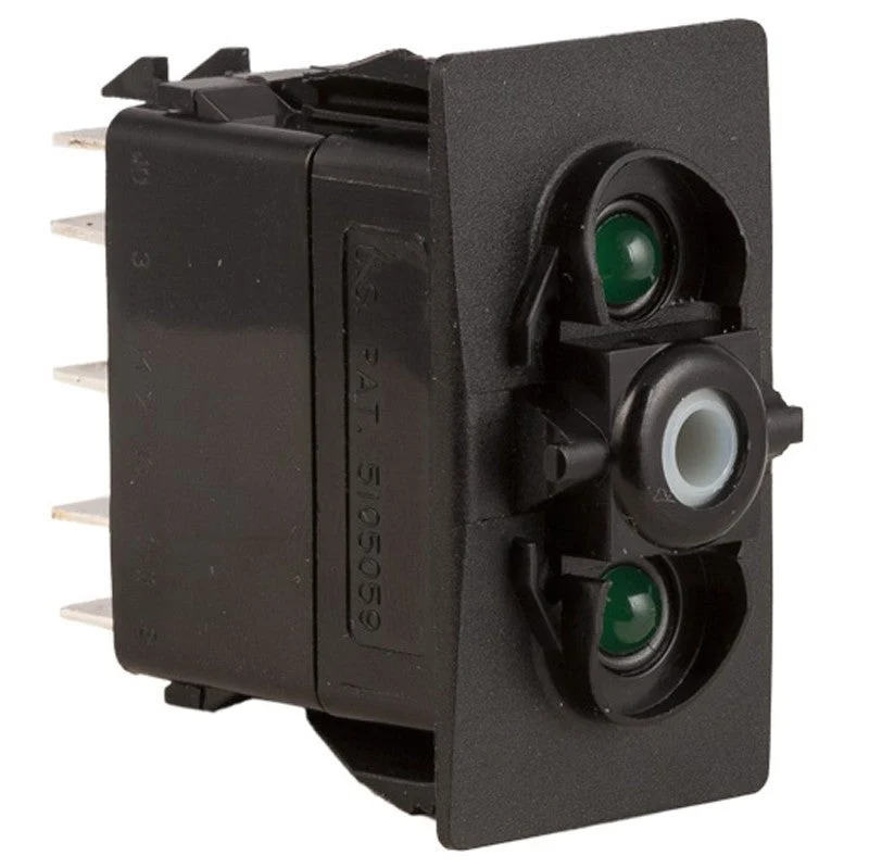 K4 MOMENT ON-OFF-MOMENT ON Contura II, III, & V Switch Body Only, Two Green LEDs