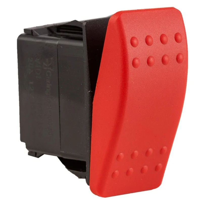 K4 OFF-MOMENT ON Contura II Sealed Switch W/Hard Touch Red Actuator