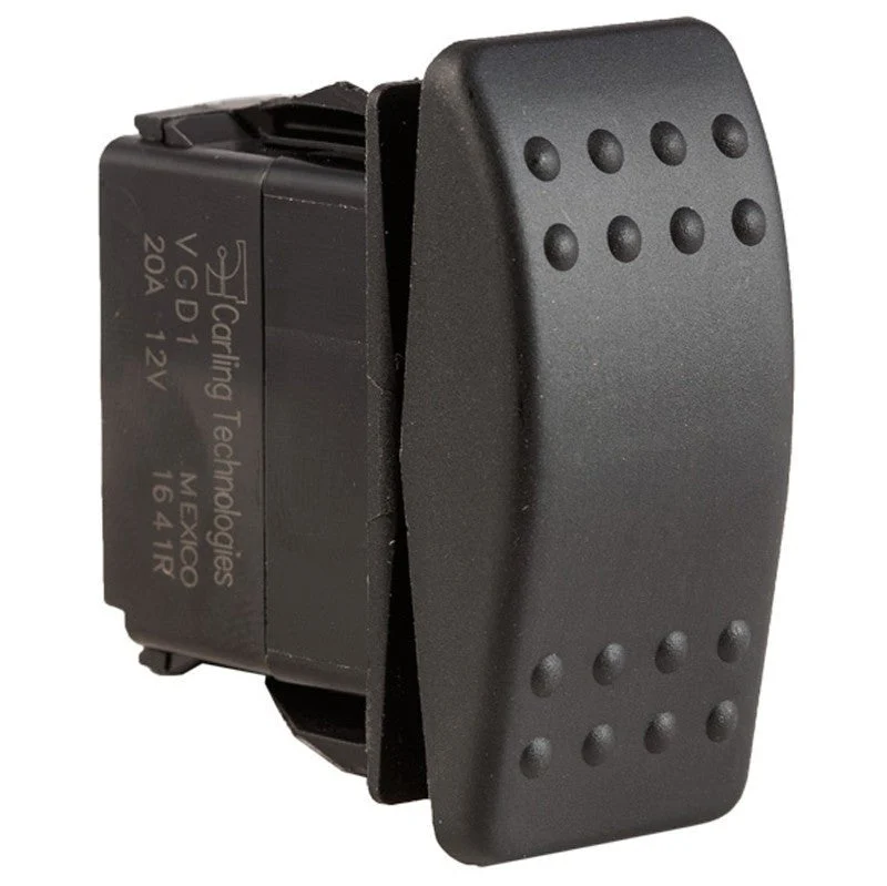 K4 OFF-ON 1-MOMENT ON 2 Contura II Sealed Switch W/Hard Touch Black Actuator
