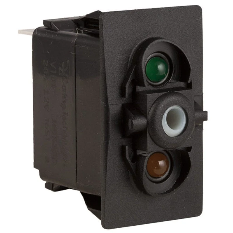 K4 OFF-ON Contura II, III, & V Switch Body Only, Lighted - Green / Amber