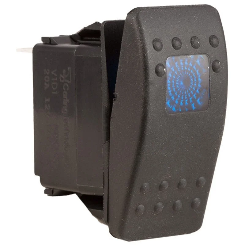 K4 OFF-ON Contura II Sealed Switch W/Soft Touch Actuator One Blue Lens