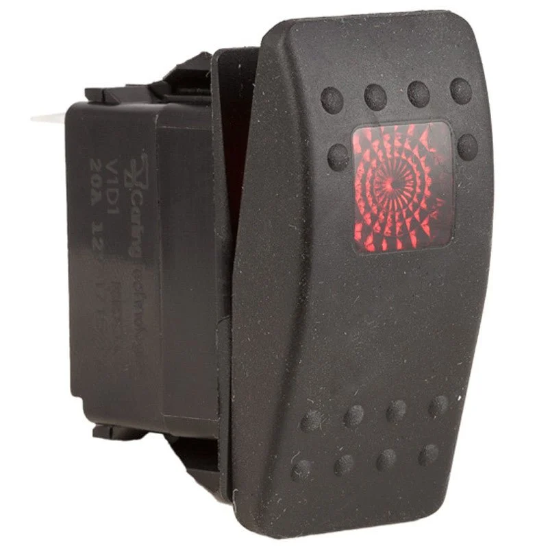 K4 OFF-ON Contura II Sealed Switch W/Soft Touch Actuator One Red Lens