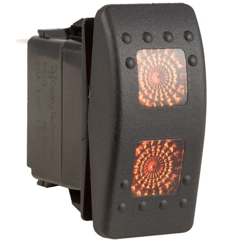 K4 ON-OFF-ON Contura II Sealed Switch W/Hard Touch Actuator 2 Amber Lenses