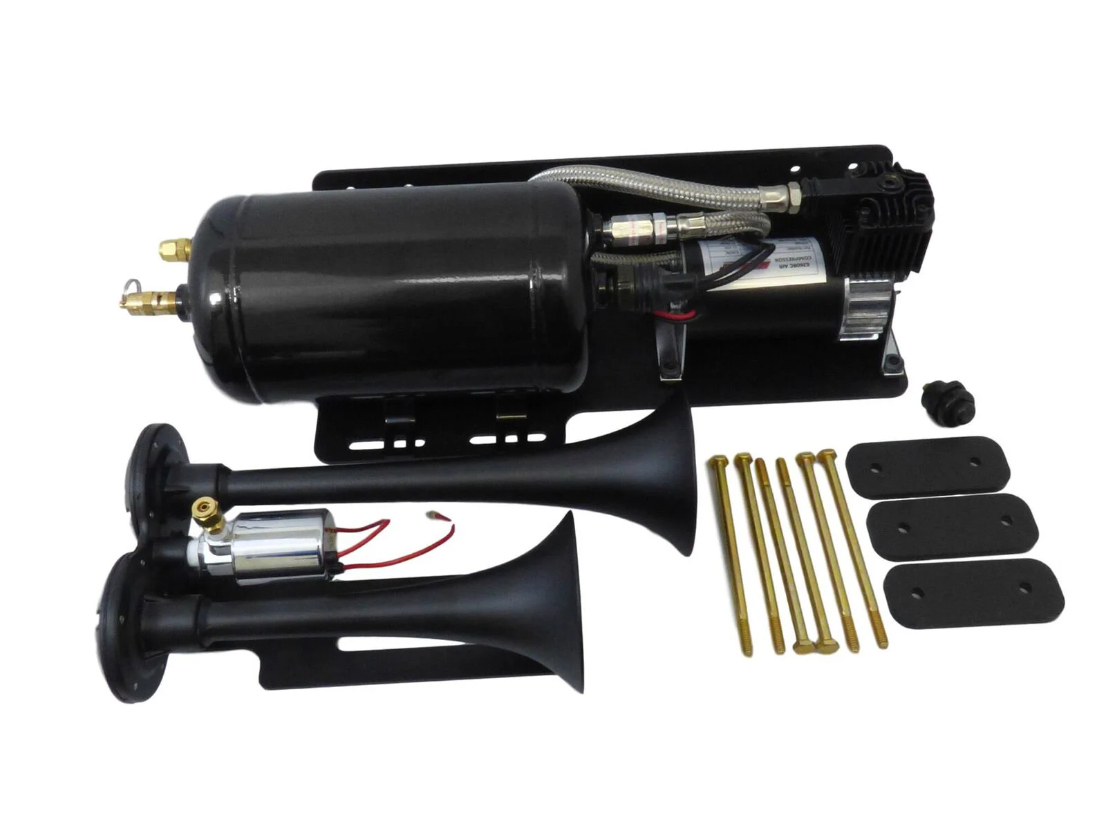 Kleinn Air Horns  Bolt On Train Horn Kit for 07-18 Jeep Wrangler JK