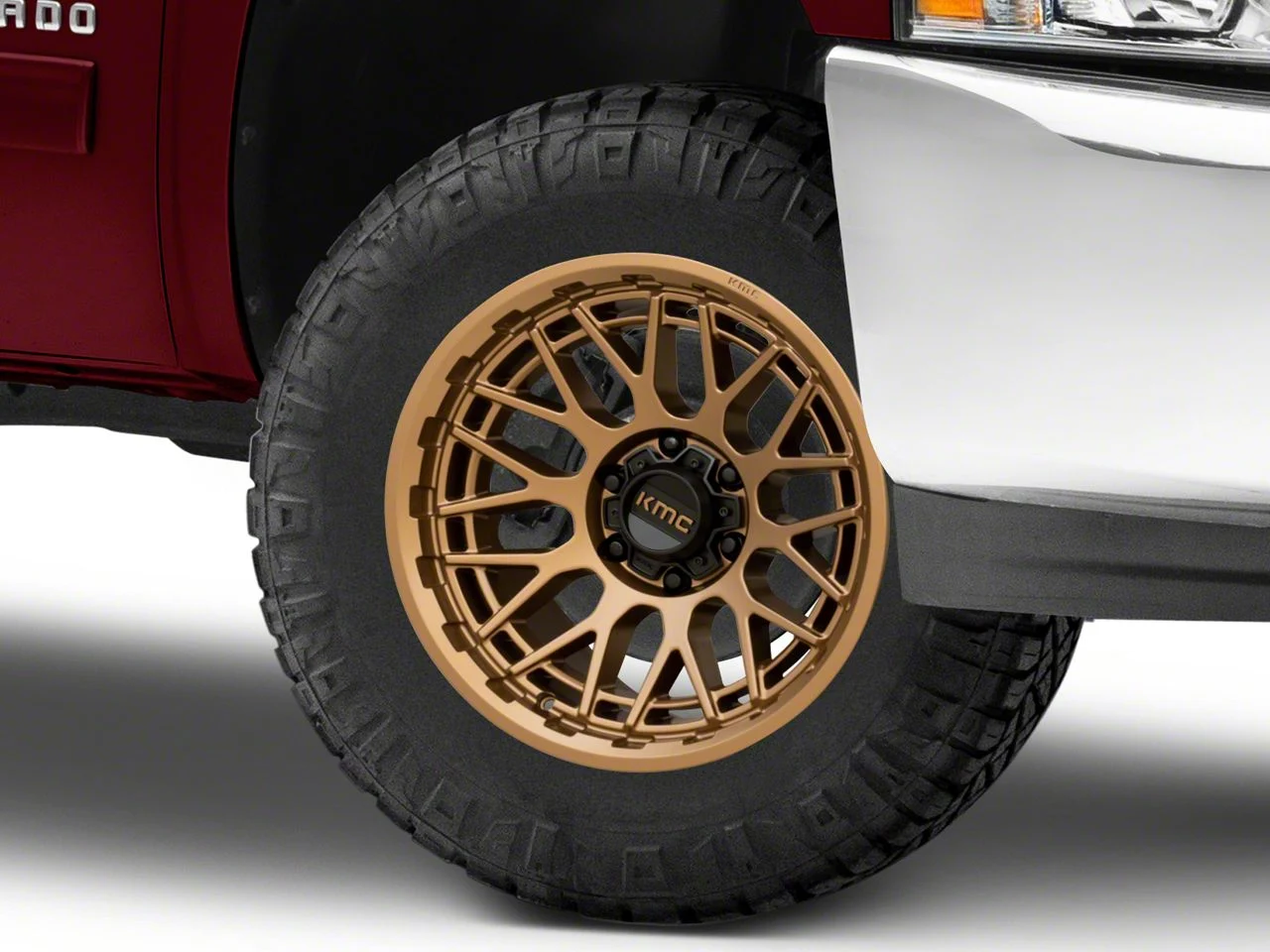 KMC Technic Matte Bronze 6-Lug Wheel; 18x9; 0mm Offset (07-13 Silverado 1500)
