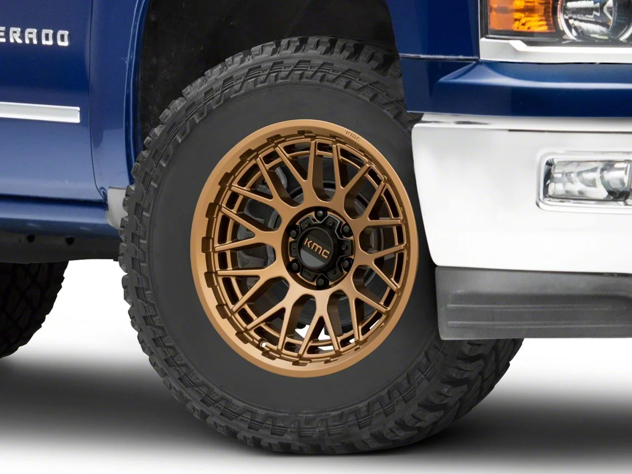 KMC Technic Matte Bronze 6-Lug Wheel; 18x9; 18mm Offset (14-18 Silverado 1500)