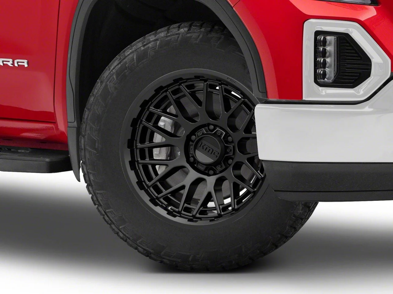 KMC Technic Satin Black 6-Lug Wheel; 20x9; 18mm Offset (19-26 Sierra 1500)