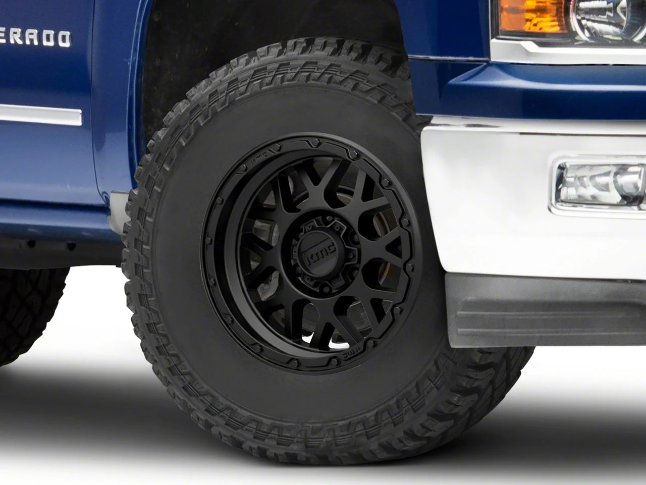 KMC Grenade Off-Road Matte Black 6-Lug Wheel; 17x9; -12mm Offset (14-18 Silverado 1500)