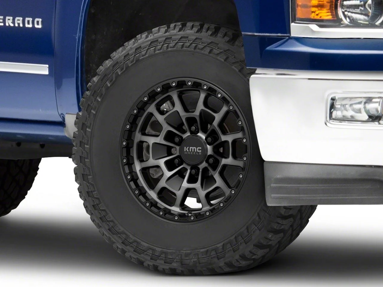 KMC Summit Satin Black with Gray Tint 6-Lug Wheel; 17x8.5; 0mm Offset (14-18 Silverado 1500)