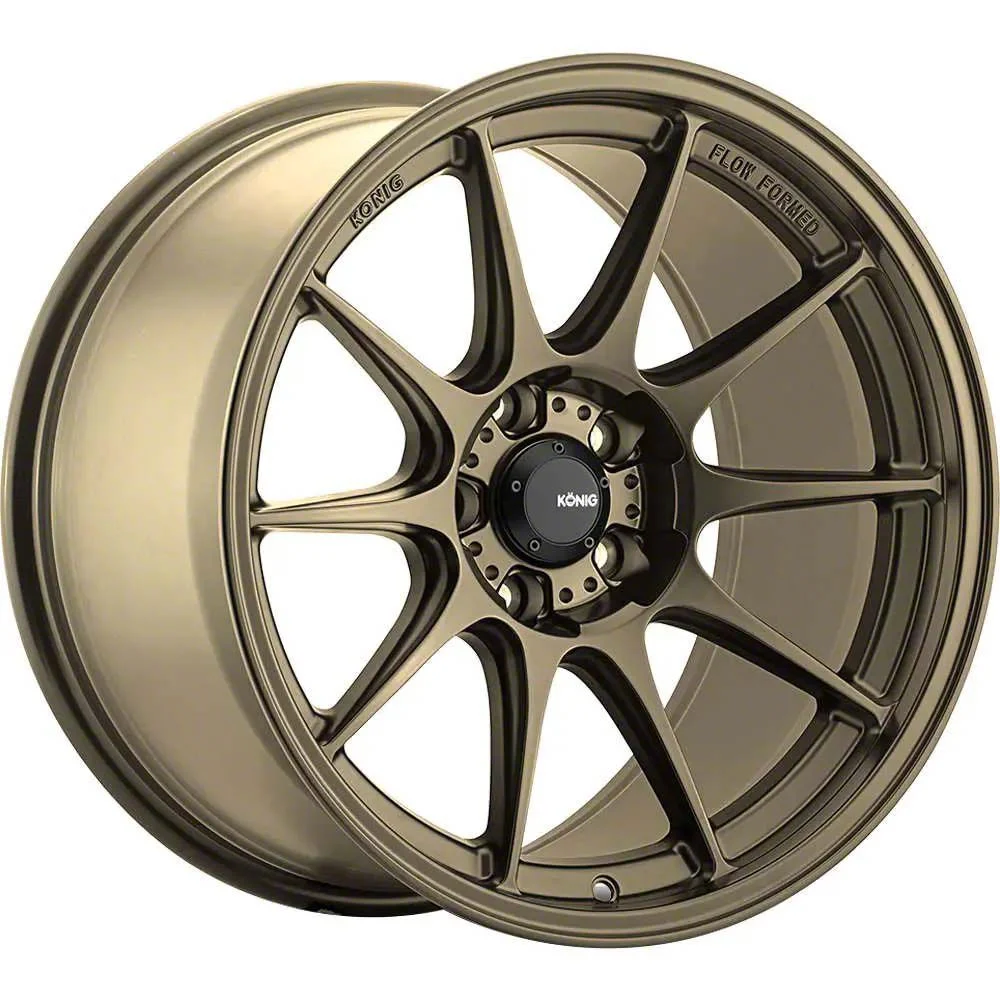 Konig Dekagram Gloss Bronze Wheel; 18x8.5; 35mm Offset (05-09 Mustang GT, V6)