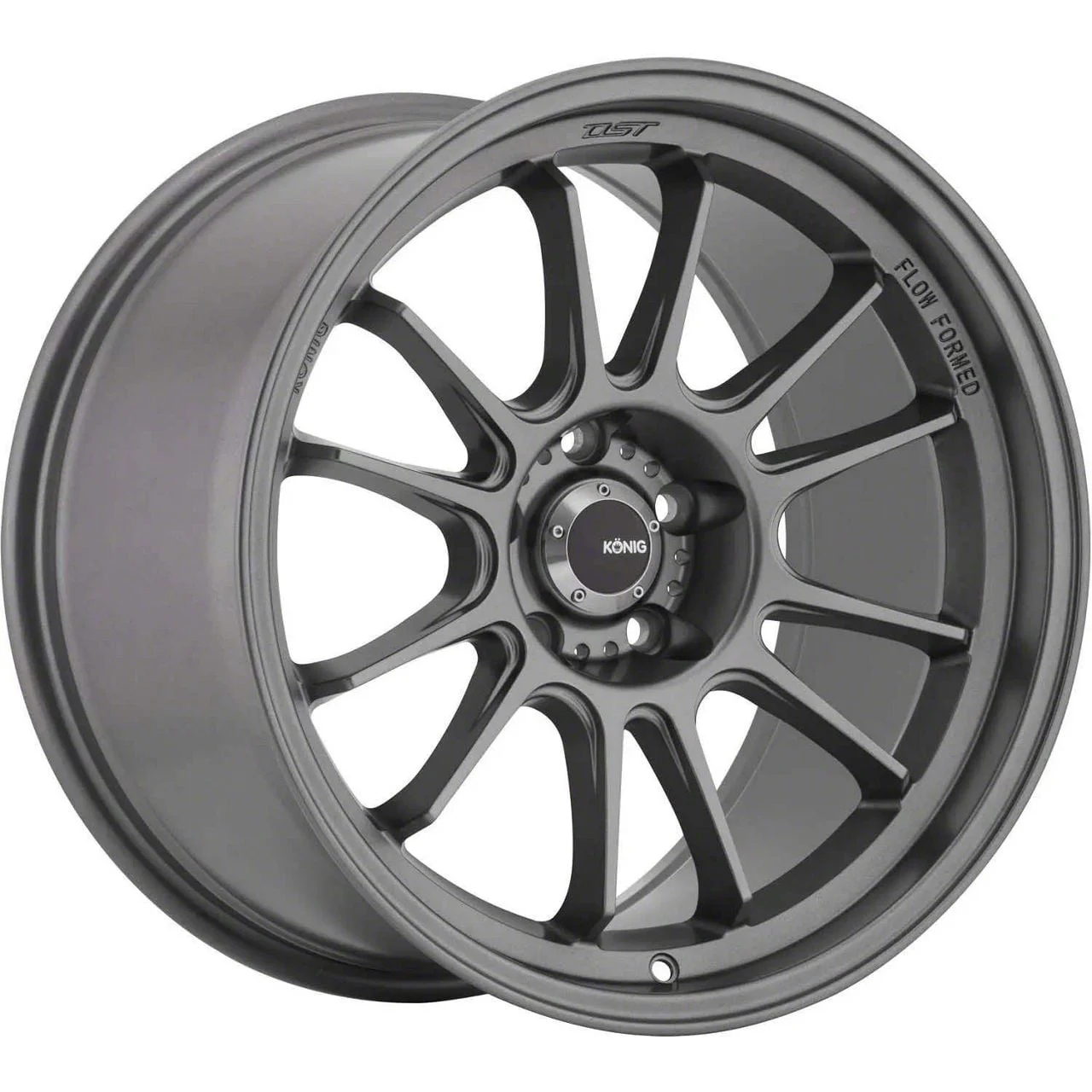 Konig Hypergram Matte Grey Wheel; 18x9.5; 25mm Offset (05-09 Mustang)