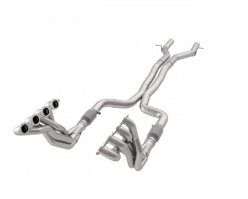 Kooks 1-7/8-Inch GREEN Catted Long Tube Headers and Cat-Back Exhaust for OEM Mufflers (16-24 6.2L Camaro w/o NPP Dual Mode Exhaust)