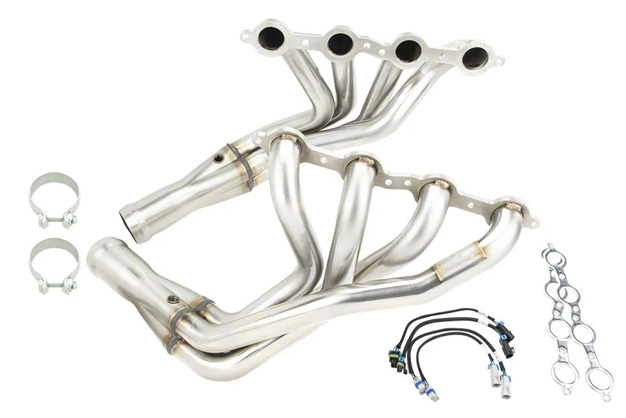 Kooks 2-Inch Long Tube Headers with GREEN Catted X-Pipe (05-08 Corvette C6, Excluding Z06)
