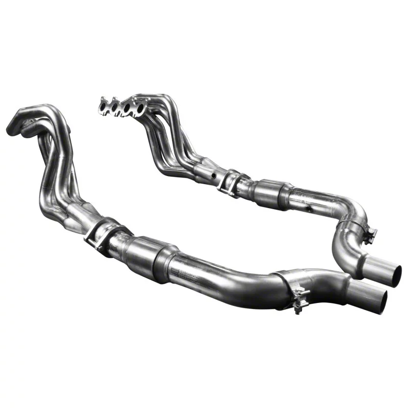 Kooks 1-3/4-Inch Long Tube Headers with Catted OEM Connections (15-26 Mustang GT, Dark Horse)