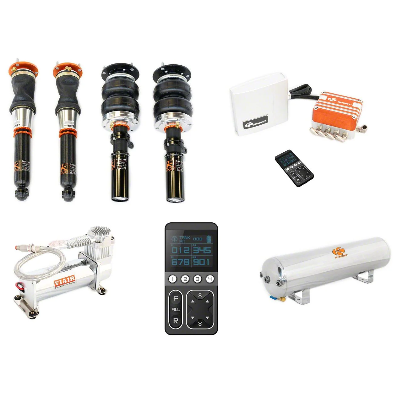 Ksport Airtech Pro Plus Air Suspension Kit (06-10 RWD Charger)