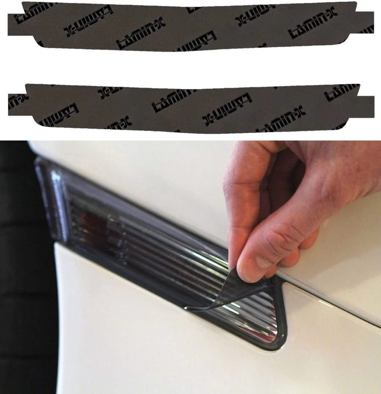 Lamin-X Side Marker Light Tint Covers; Gunsmoke (18-23 Challenger Widebody)