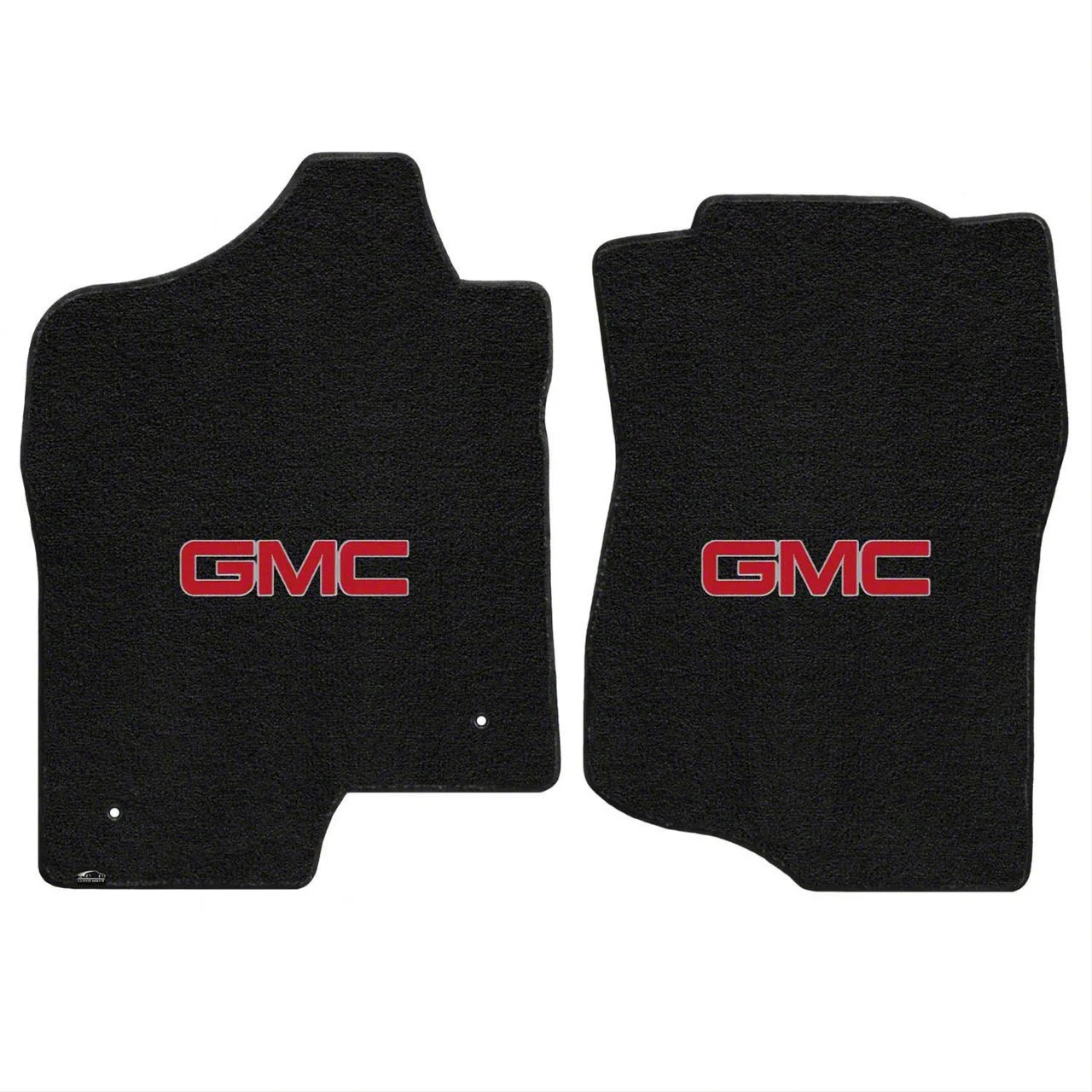 Lloyd Ultimat Front Floor Mats with Red GMC Logo; Black (07-14 Sierra 3500 HD Extended Cab, Crew Cab)
