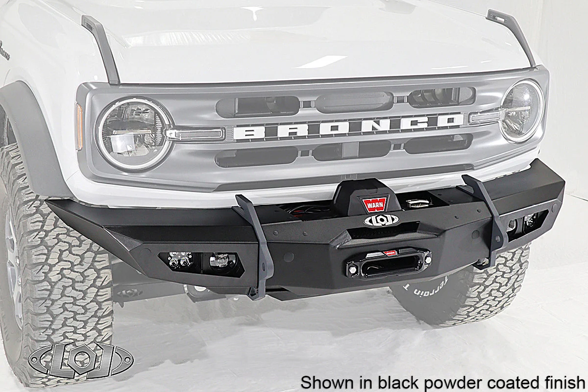 LoD Offroad  Full Width Winch Front Bumper for 21-25 Ford Bronco in Bare Steel for 21-26 Ford Bronco