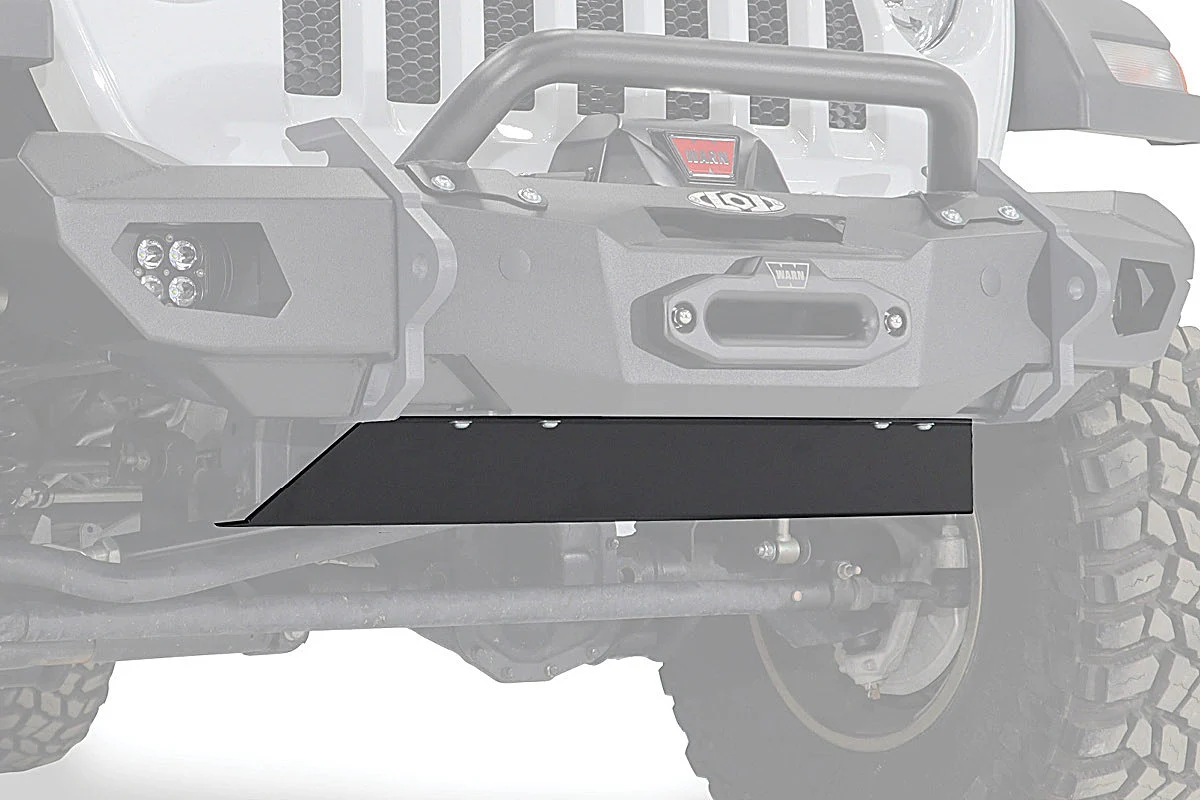 LoD Offroad JSP1881 Black Ops Front Bumper Skid Plate for 18-22 Jeep Wrangler JL & Gladiator JT with a Black Ops Front Bumper