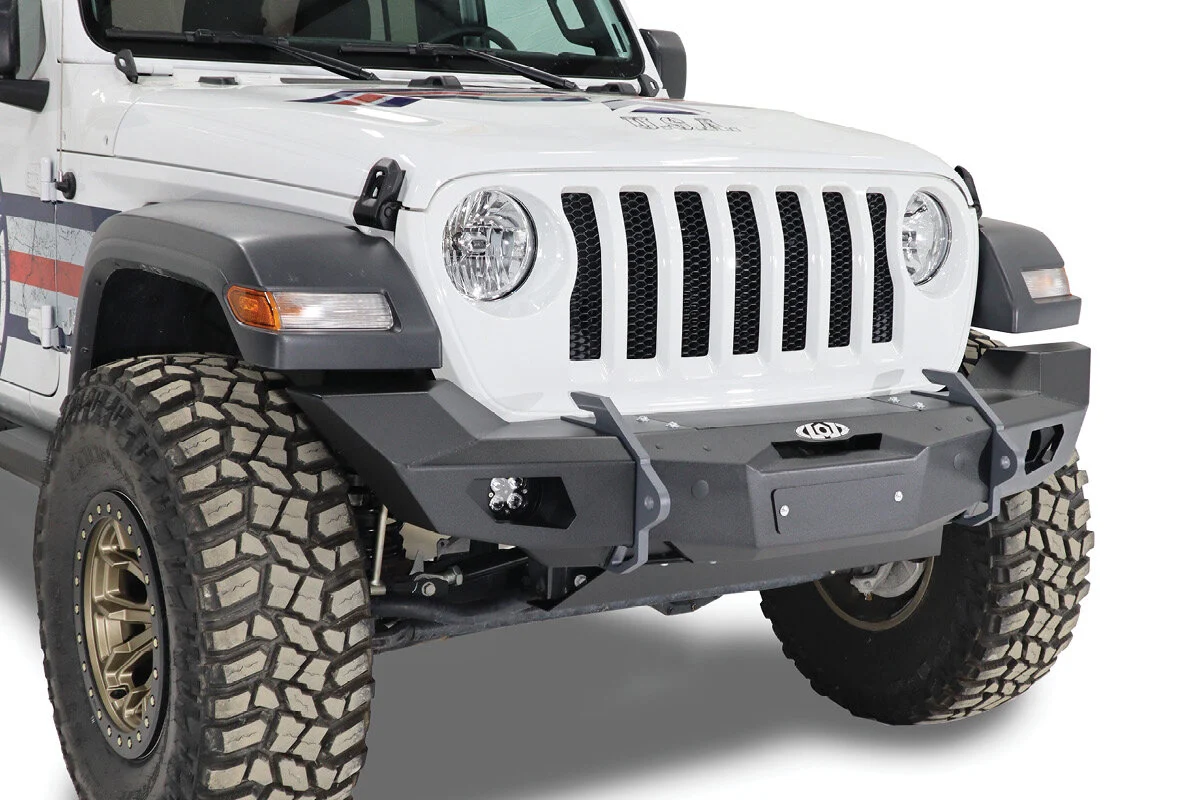 LoD Offroad  Black Ops Winch Front Bumper for 07-24 Jeep Wrangler JK, JL & Gladiator JT