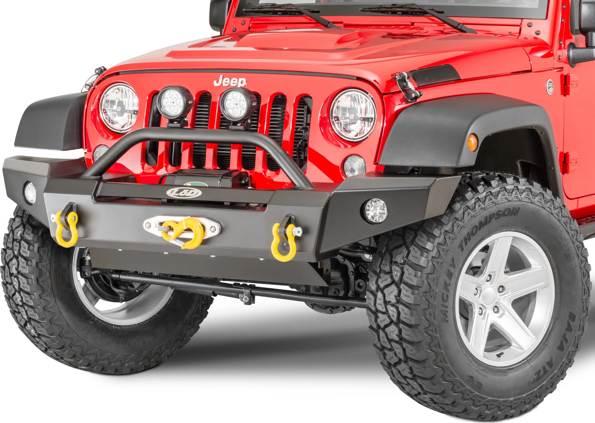 LoD Offroad  Signature Series Front Full Width Bumper without Bull Bar for 07-18 Jeep Wrangler JK