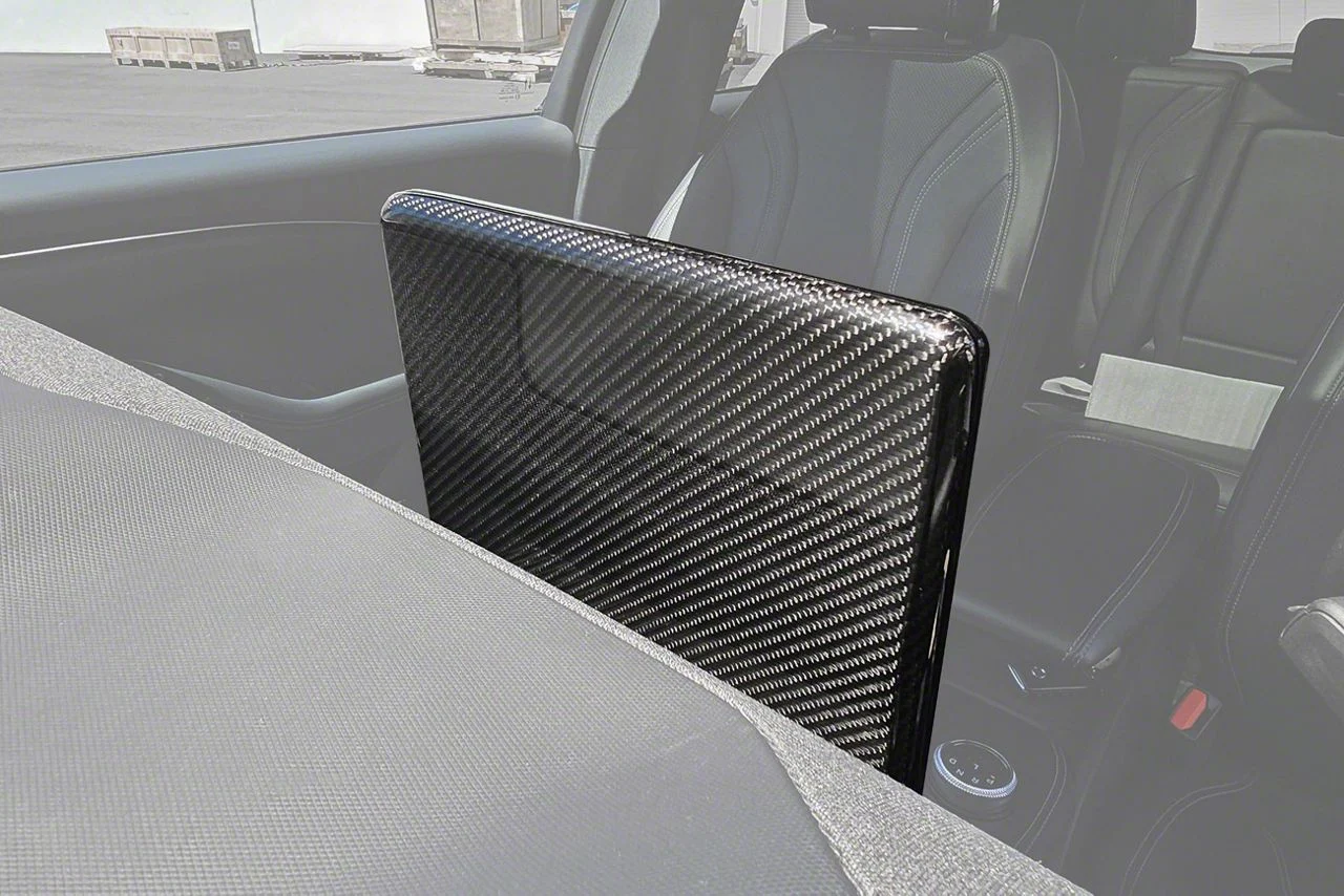 Navigation Monitor Cover; Carbon Fiber (21-26 Mustang Mach-E)