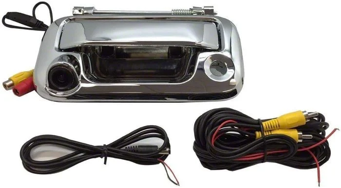 Master Tailgaters Metal Tailgate Handle with Backup Reverse Camera; Chrome (11-16 F-250 Super Duty)