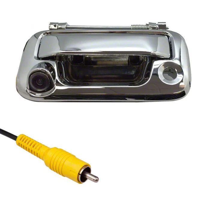 Master Tailgaters Tailgate Handle with Backup Reverse Camera; Chrome (11-14 F-250 Super Duty)
