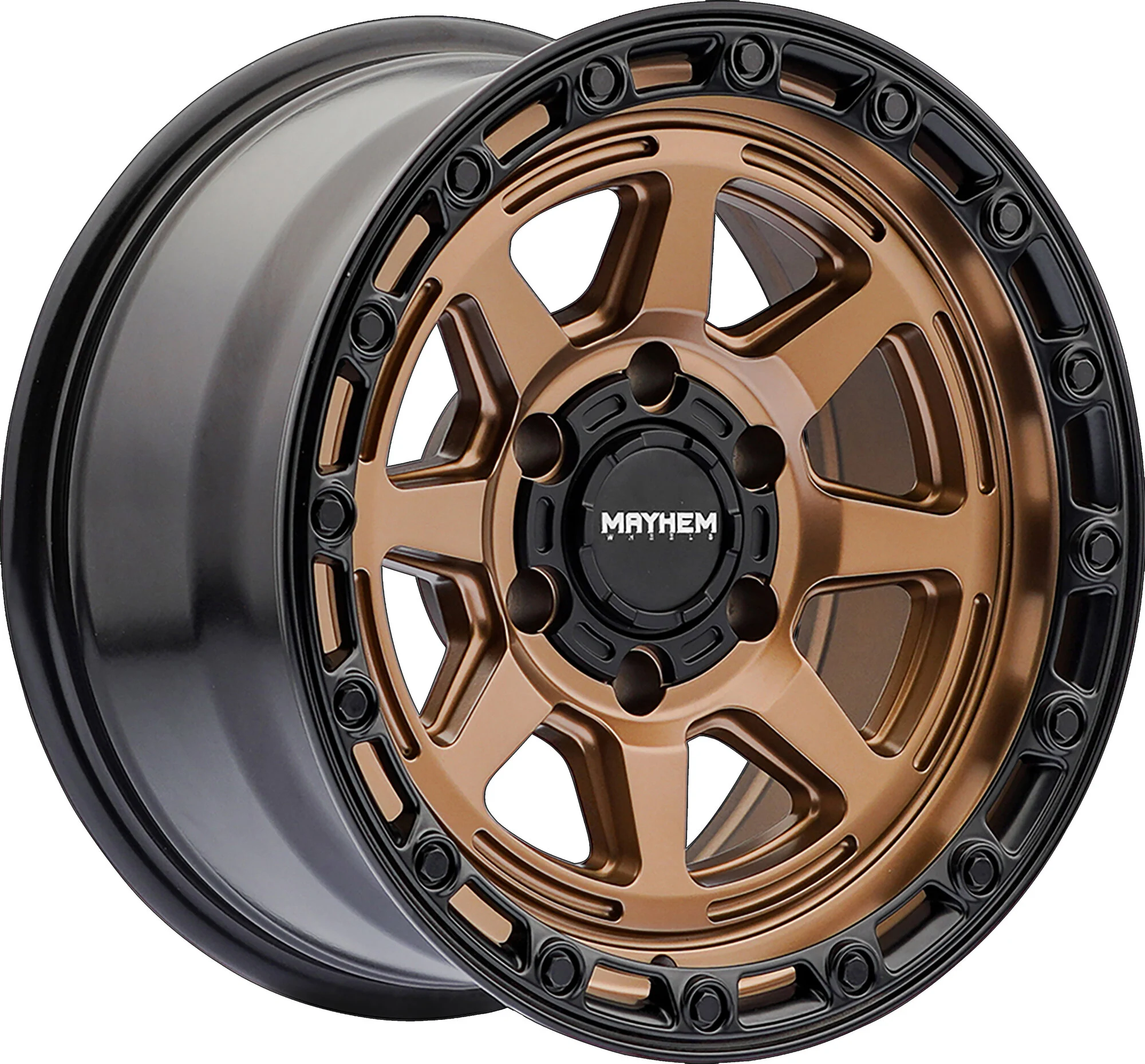 Mayhem  Ridgeline Series 8306 Wheel for 21-26 Ford Bronco  - 17x8.5 with 4.51in Backspace in Bronze for 21-26 Ford Bronco