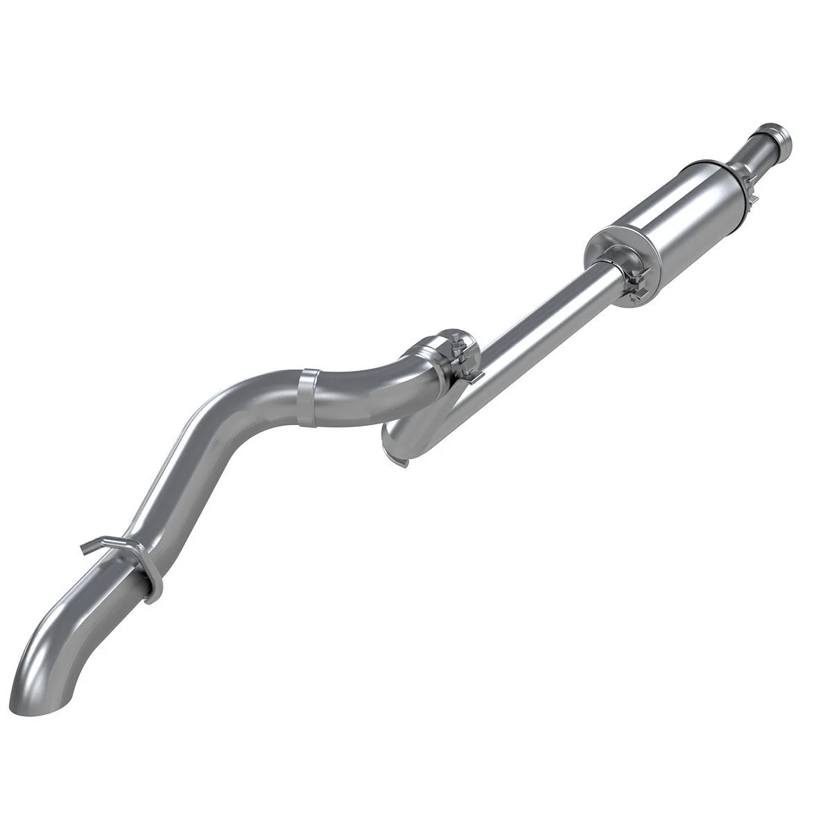 MBRP S5533304 Pro Series 2.5" T-304 Stainless Single Rear Exhaust System for 18-20 Jeep Wrangler JL