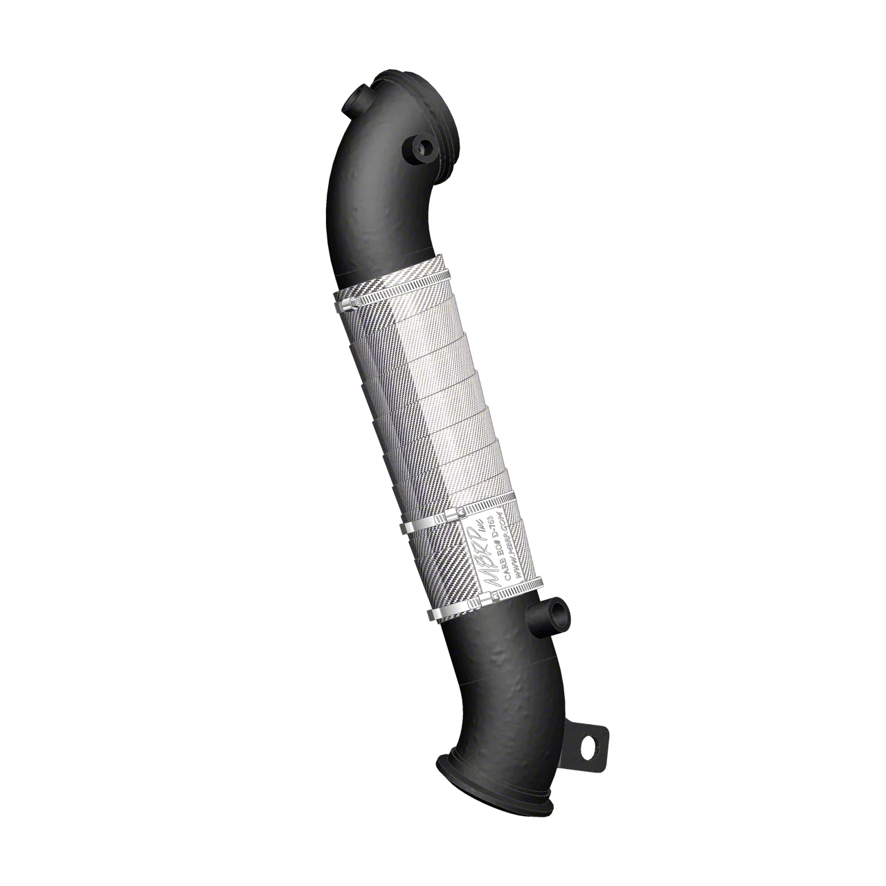 MBRP 3-Inch Armor BLK Series Turbo Downpipe; CARB Certified (11-15 6.6L Duramax Sierra 3500 HD)