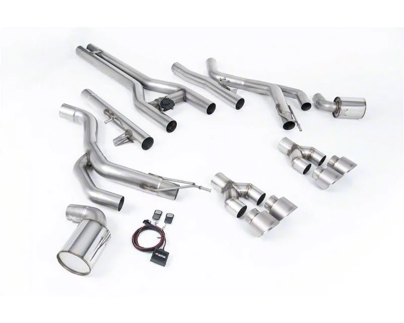 Milltek Active H Cat-Back Exhaust System with Titanium Tips (15-23 Challenger SRT Hellcat)