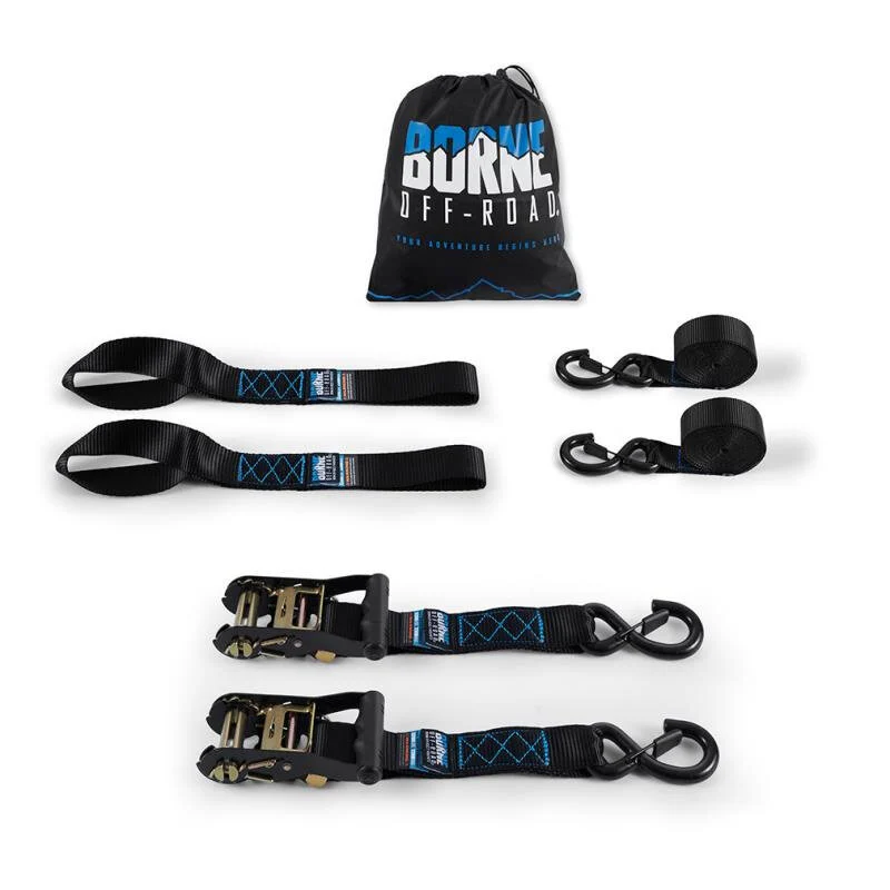 Mishimoto  Heavy-Duty Ratchet Tie-Down Kit  - Black (2 Qty)