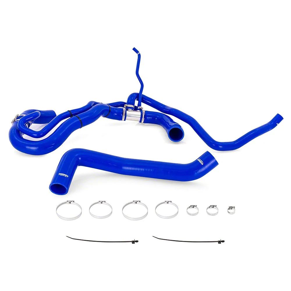Mishimoto Silicone Radiator Hose Kit; Blue (17-19 6.6L Duramax Sierra 2500 HD)