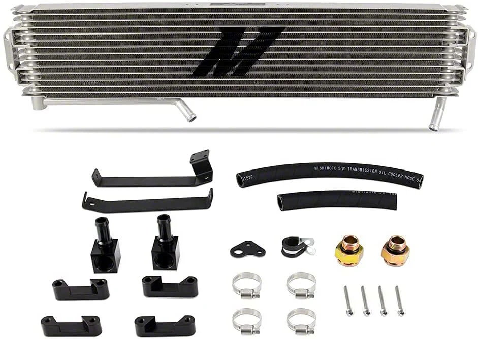Mishimoto Transmission Cooler; Silver (15-16 6.6L Duramax Sierra 3500 HD)