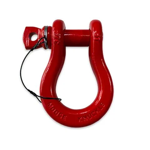 Moose Knuckle Offroad B'oh Spin Pin Recovery Shackle 3/4; Flame Red
