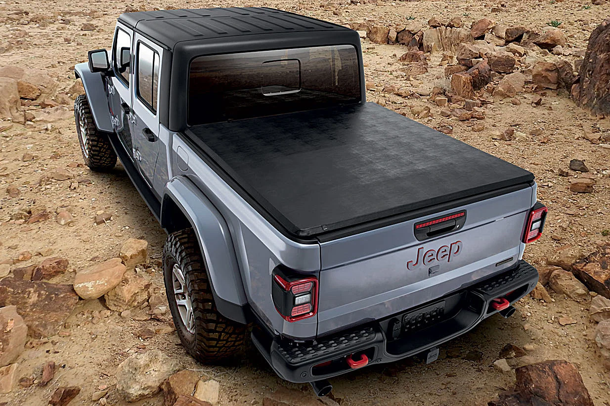Mopar  Soft Fold-Up Tonneau Bed Cover for 20-21 Jeep Gladiator JT for 2020 Jeep Gladiator JT Built Before March of 2020