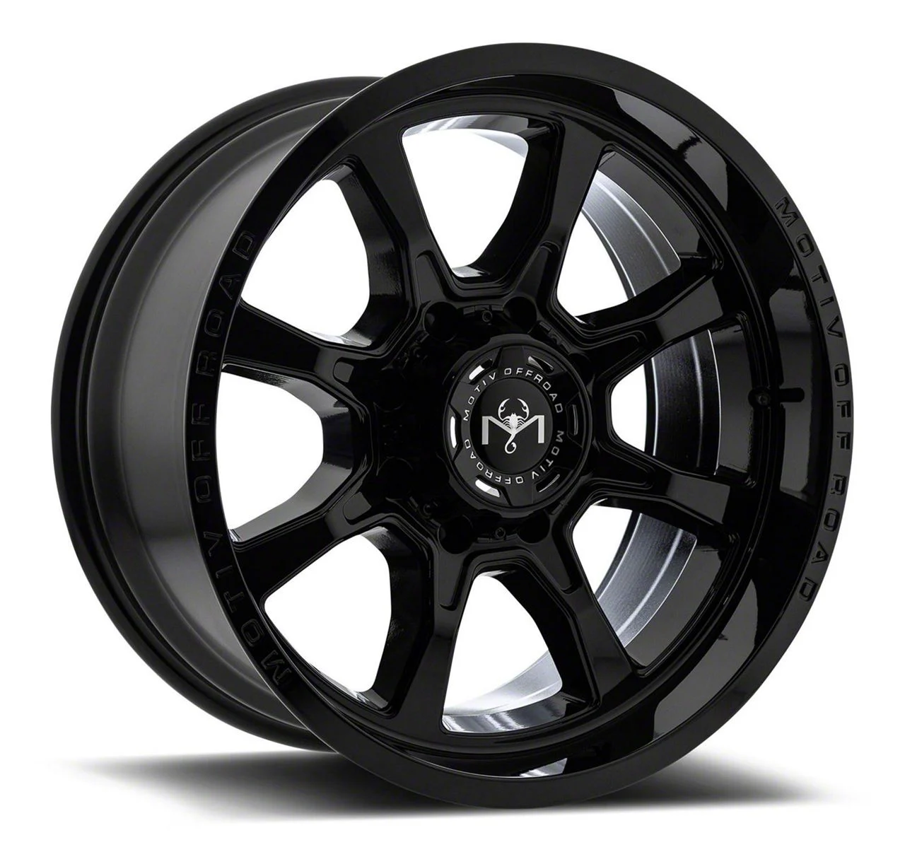 Motiv Offroad Glock Gloss Black 8-Lug Wheel; 18x9; 18mm Offset (03-09 RAM 2500)