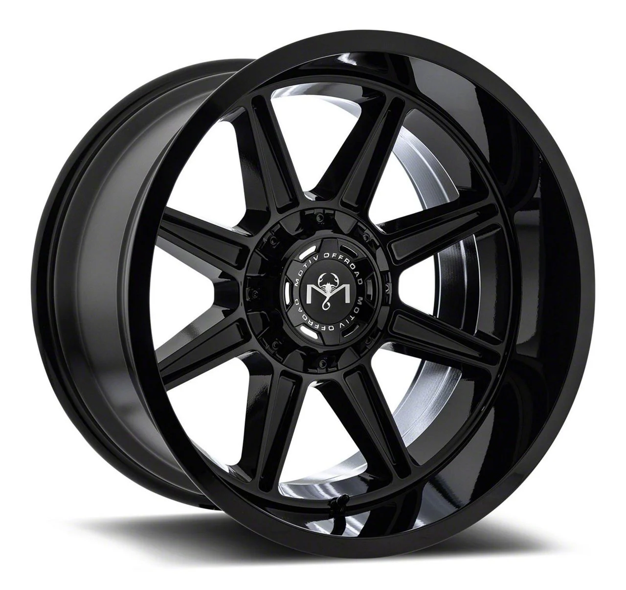 Motiv Offroad Balast Gloss Black 6-Lug Wheel; 20x12; -44mm Offset (14-18 Sierra 1500)