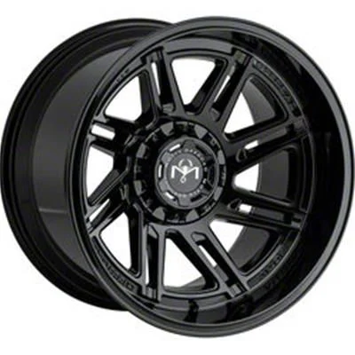 Motiv Offroad Millenium Series Gloss Black 8-Lug Wheel; 20x12; -44mm Offset (20-26 Sierra 2500 HD)