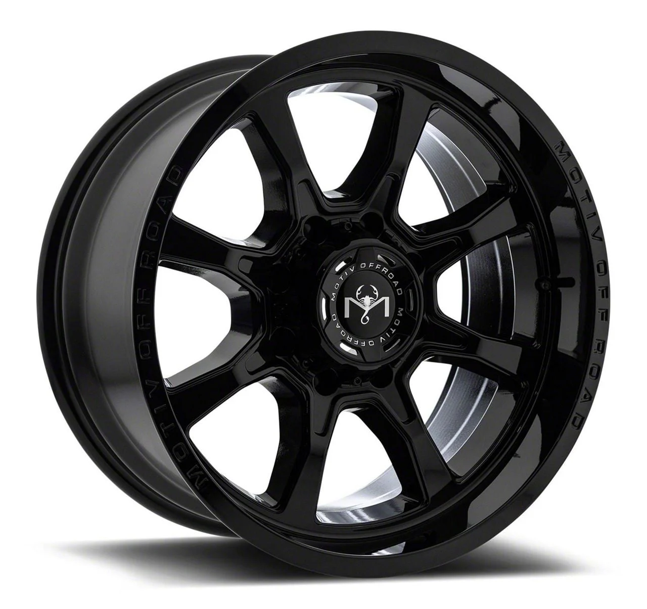 Motiv Offroad Glock Gloss Black 8-Lug Wheel; 18x9; 18mm Offset (07-10 Sierra 2500 HD)